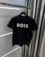 Hugo Bos s Black Logo Print Premium T-Shirt