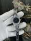 Swarovsk i Hyperbola Silver Black Bangle Premium Watch