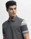 Hugo Boss Grey Premium Polo T-shirt