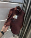 Moschino Brown Logo Work Premium Shirt