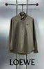 Loewe Light Olive Embroidery Logo Shirt With Premium Box Packing