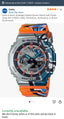 Casio Gshock Street Spirit Orange Premium Watch