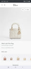 DIOR LADY PREMIUM QUALITY IMPORTED BAG WHITE