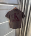 Calvin Klein Brown Logo Work Premium Polo T-Shirt