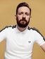 Fredperry White Embroidery Logo Premium Polo T-Shirt