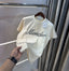 Moncler Cream Logo Work Imported T-Shirt