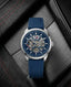 TOMMY HILFIGER AUTOMATIC SILVER BLUE SILICON