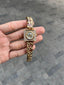 Michael kor s Chain Lock Women s Gold White