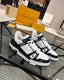 Loui_s Vuitton LV Trainer Monogram White Black Denim With Accessories