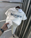 Balmain Paris White A Logo Work Premium T-Shirt