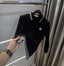 Casablanc a Black Logo Work Imported T-Shirt