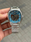 Cartie r Square Skeleton Automatic Silver Tiffany