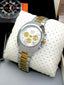 Rad o 100M Chronograph Two Tone White Dial