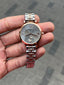 Emporio Arman i Women s Chrono Two Tone Grey Dial