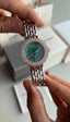 Emporio Arman i Women s Chronograph Two Tone Green Dial