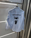 Karl Lagerfeld Blue Printed Premium Shirt