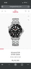 Omeg_A Seamater Diver 300m auto silver black
