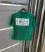 Adidas Green Logo Print Imported Oversized T-Shirt