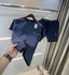 Armani Exchange Navy Blue Logo Work Premium Cord Set