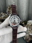 Patek Philipp e Brown White Leather Strap Premium Watch