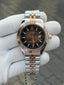 RolEx Date Just Two Tone Brown