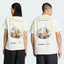 Adidas Cream Printed Premium Classic T-Shirt