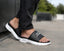 Skechers GoWalk Gogamat Logo Premium Slide Black White