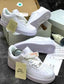 Nikee Airforce 1 White Pure Leather UA Quality for her fi