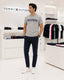 Tommy Hilfige r Grey Embroidery Logo Premium T-Shirt