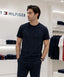 Tommy Hilfige r Navy Blue Embroidery Logo Premium T-Shirt