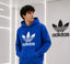 Adida s Blue Logo Print Premium Classic Hoodie