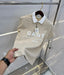 Gant Cream Logo Work Premium Polo T-shirt