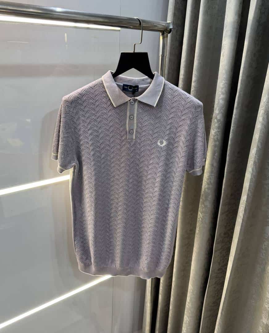 Fredperr y Purple Premium Knitted Polo T-Shirt Secondary image