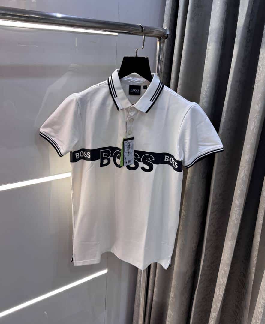 Hugo bos sWhite Classic Premium Polo T-Shirt Main image