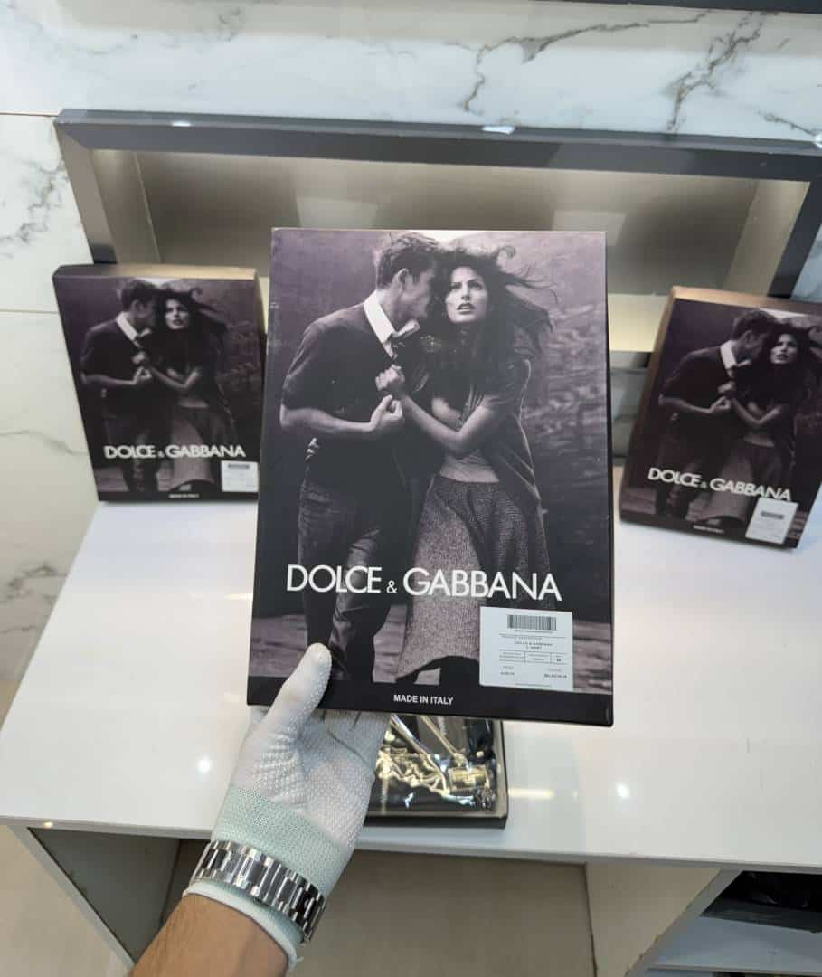 Dolce&Gabbana Lavender Steel Logo Imported Polo T-Shirt With Box Packing