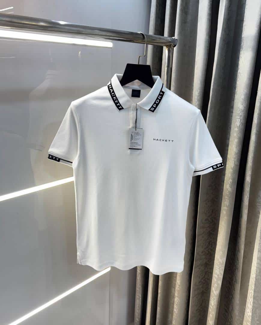 Hacket White Designer Premium Polo T-Shirt Secondary image