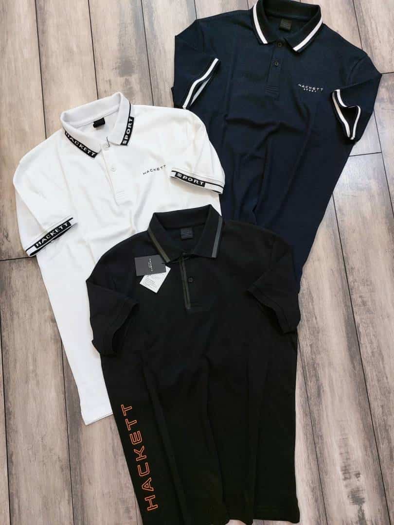 Hacket White Designer Premium Polo T-Shirt