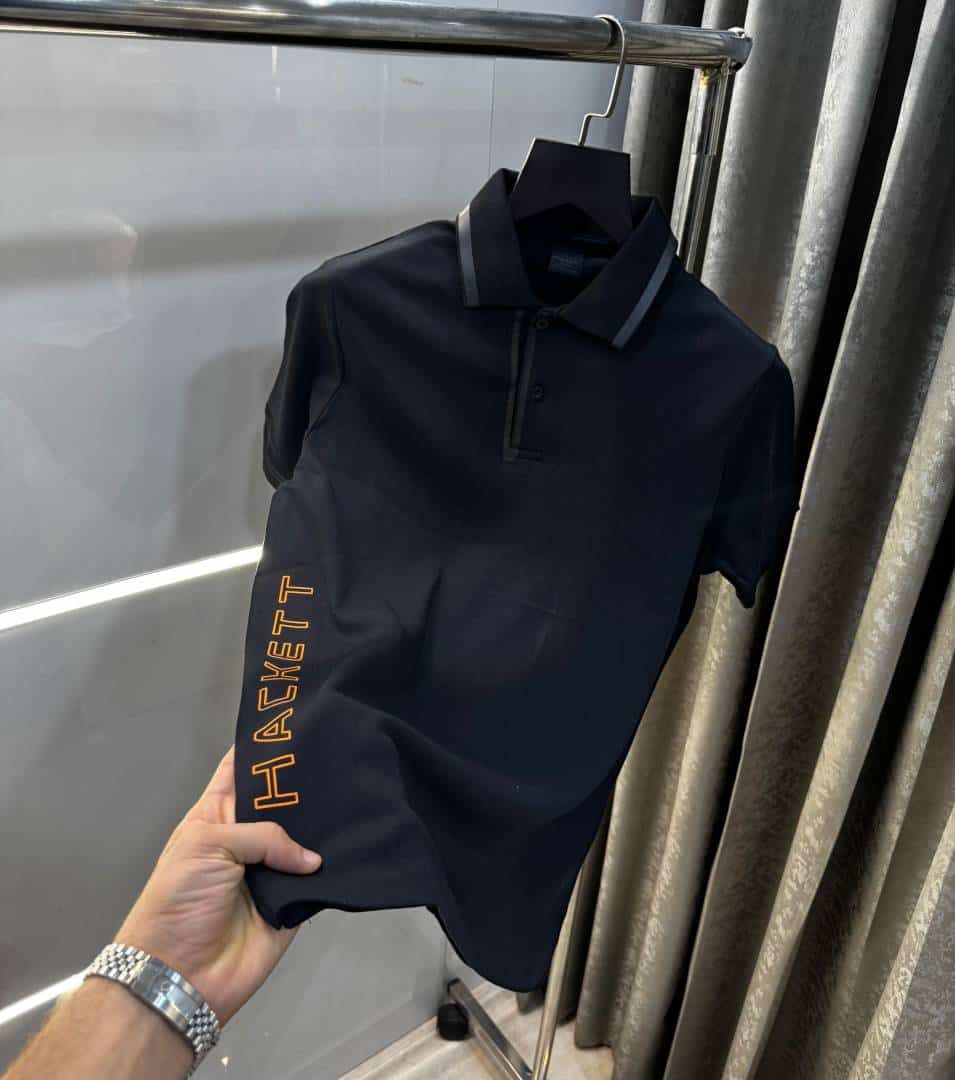 Hacket Black Designer Premium Polo T-Shirt