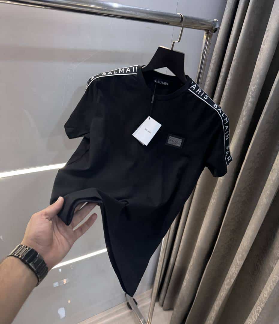 Balmai n Paris Black Designer Imported T-Shirt Main image