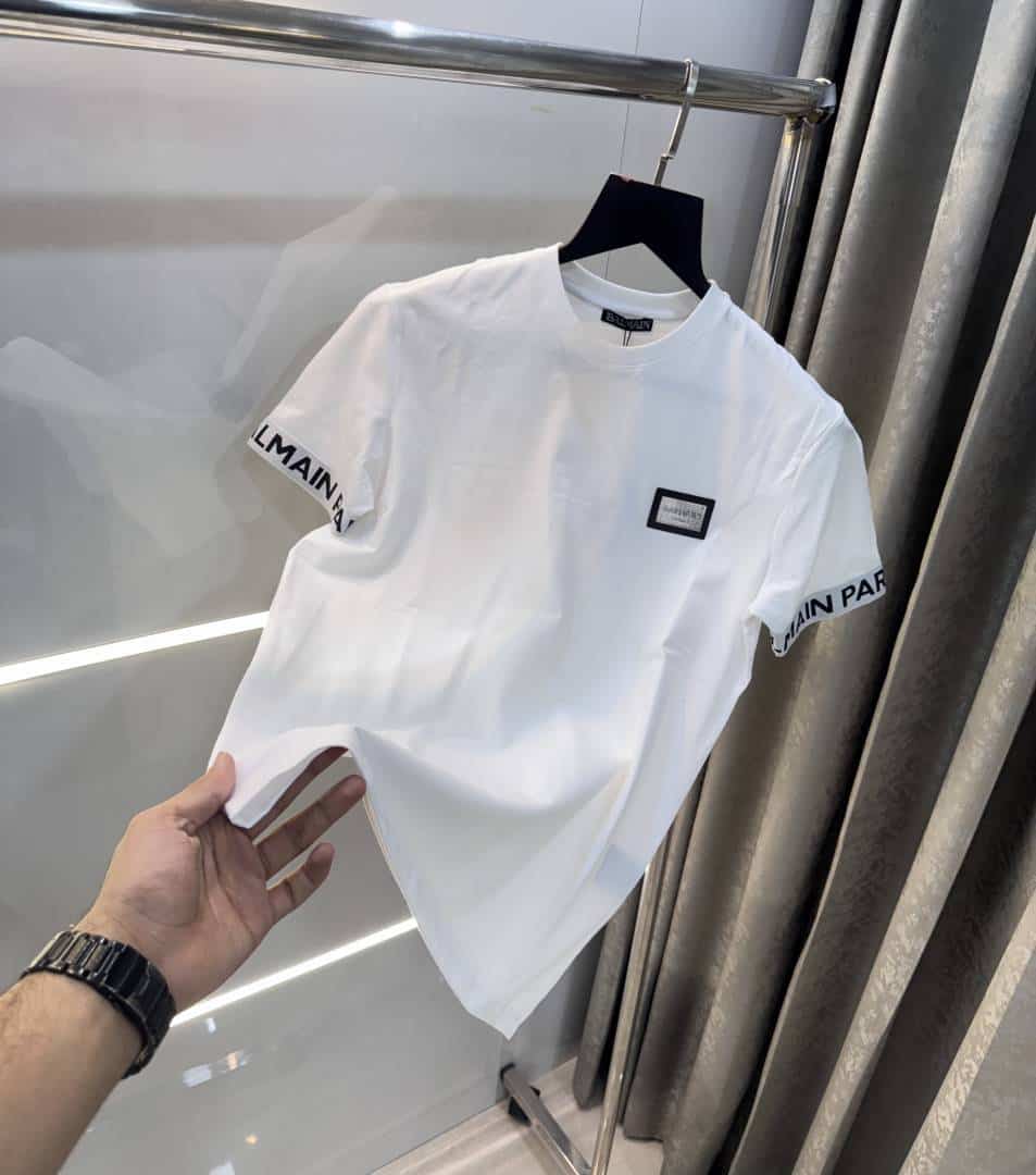 Balmai n Paris White Designer Imported T-Shirt Main image