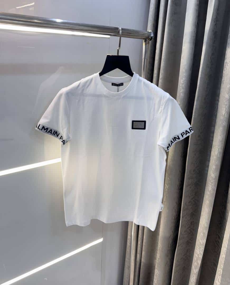 Balmai n Paris White Designer Imported T-Shirt
