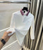 Hugo Bos s White Collar Look Premium Full Sleeve Polo T-Shirt