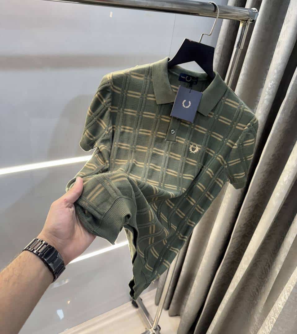 Fredperr y Olive Premium Knitted Polo T-Shirt Main image