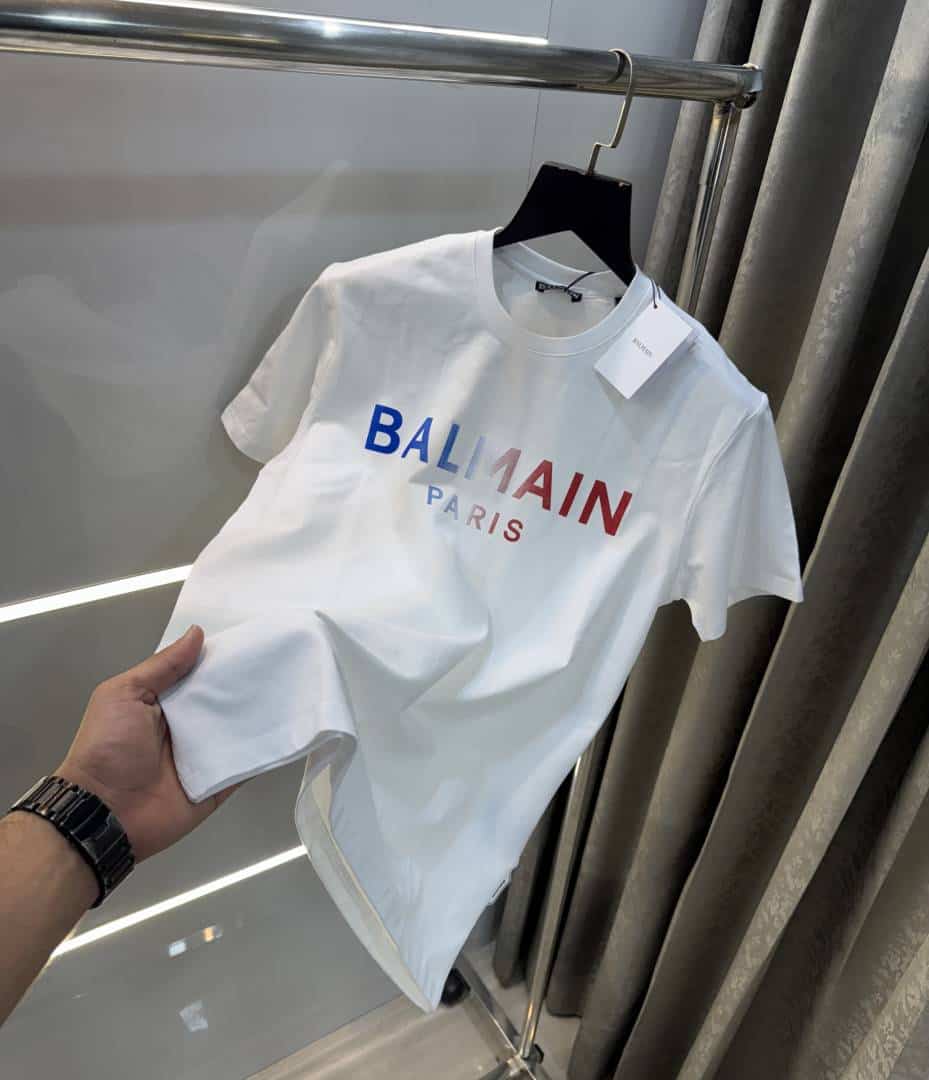 Balmai n Paris White Designer Imported T-Shirt Main image
