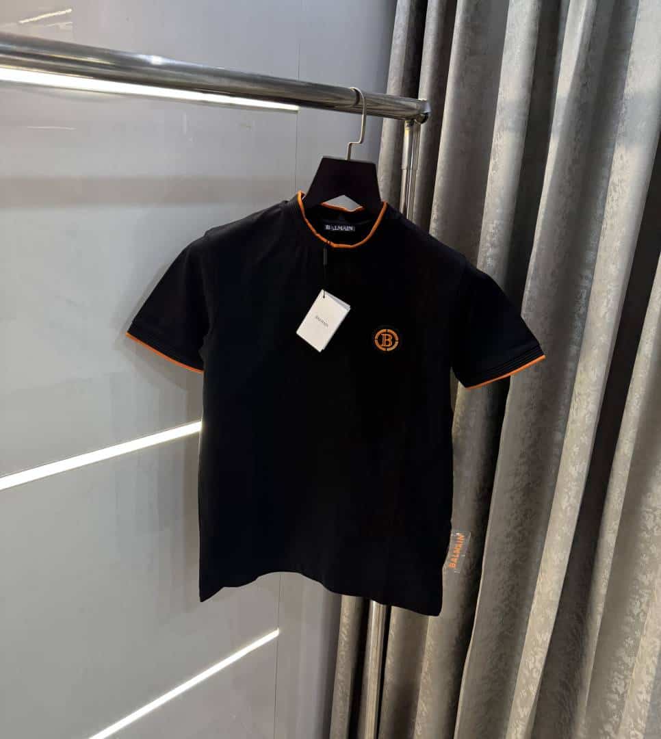 Balmai n Paris Black Designer Imported T-Shirt