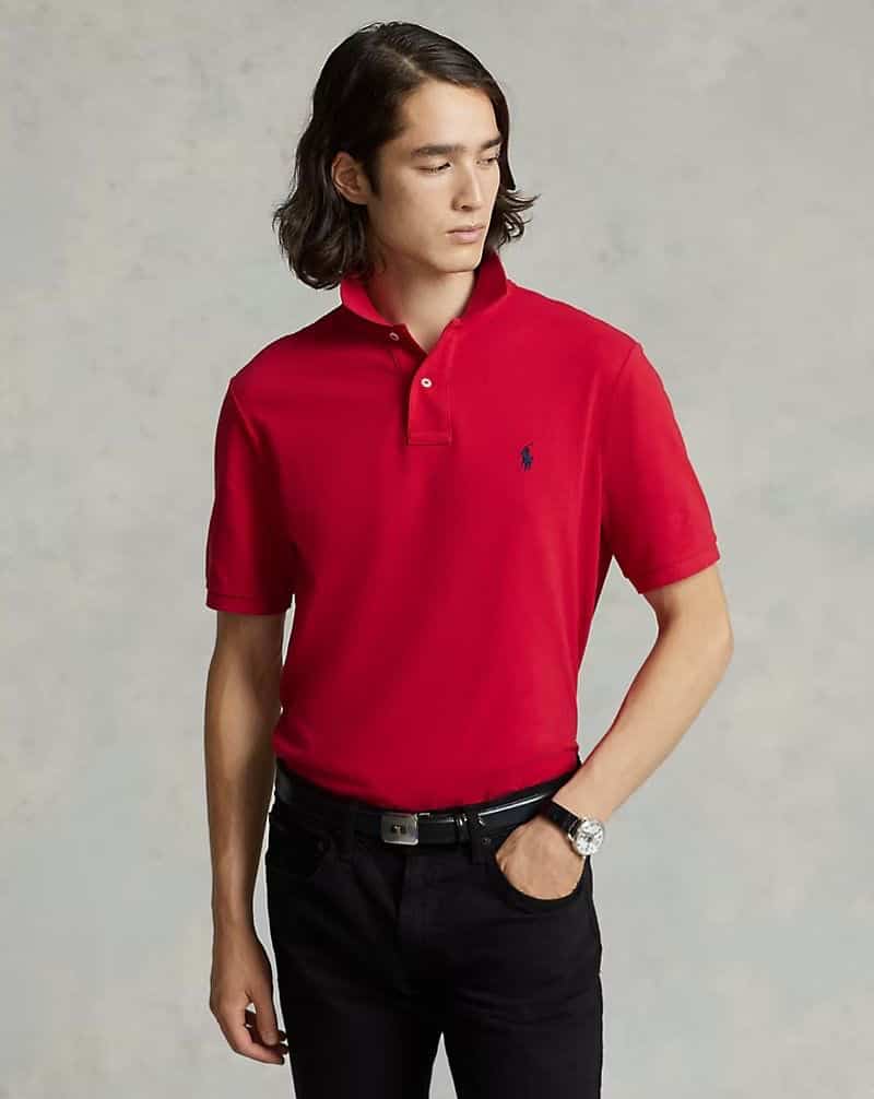 Ralp h lauren Red Embroidery Logo Classic Polo T-Shirt Main image