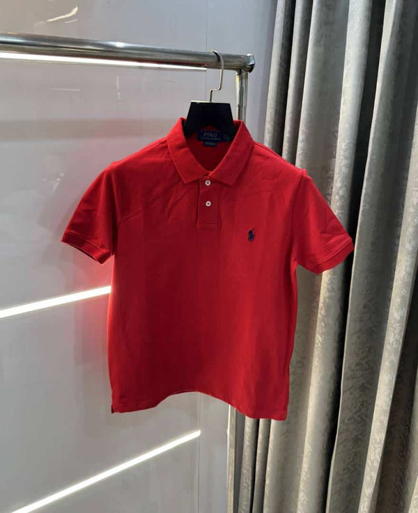 Ralp h lauren Red Embroidery Logo Classic Polo T-Shirt