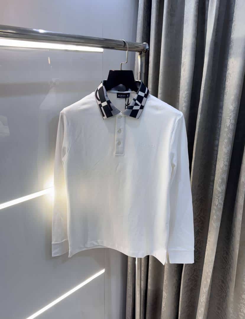 Versac e Couture White Collar Look Imported Polo T-Shirt Main image