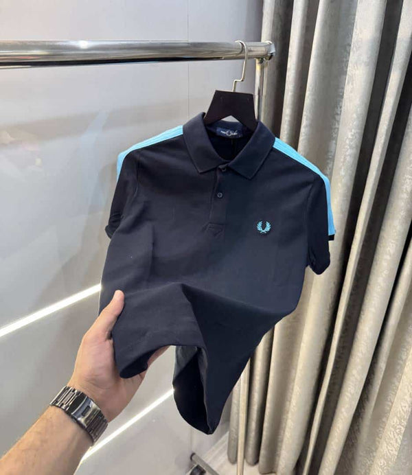 Fredperry Navy Blue Premium Classic Polo T-Shirt