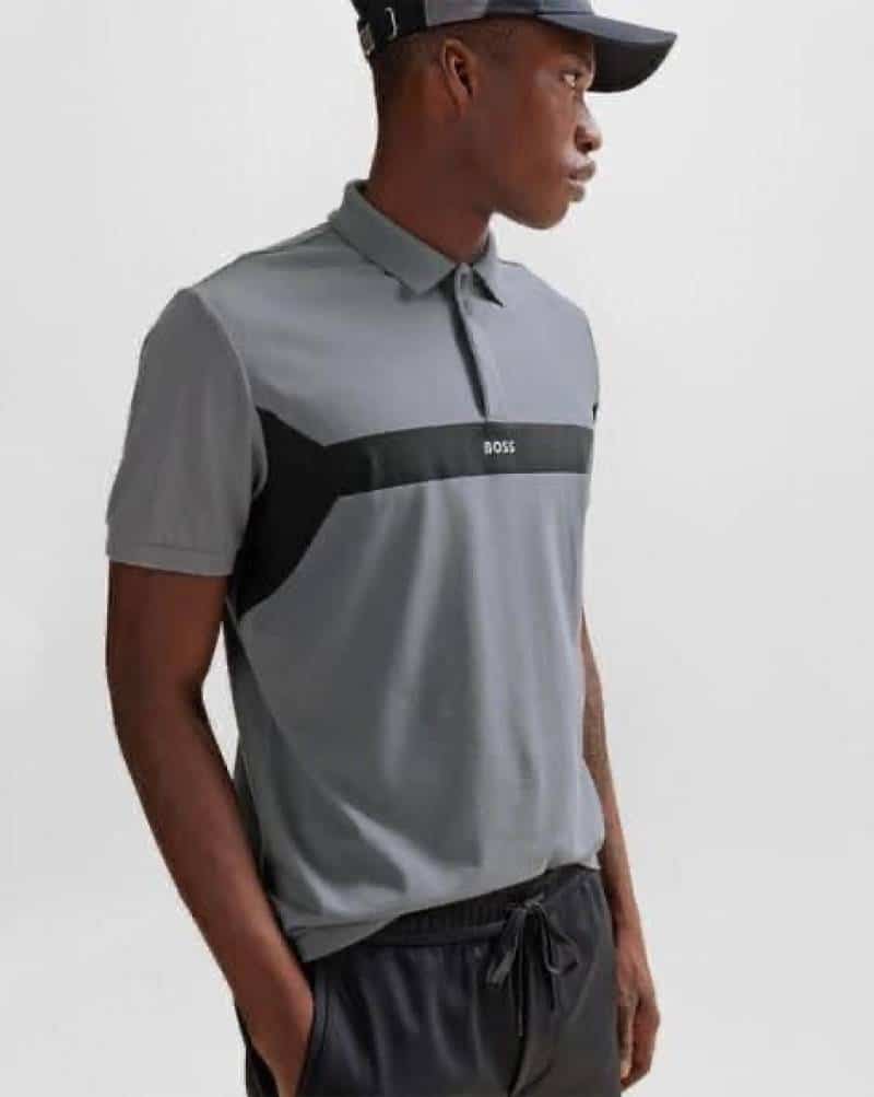 Hugo bos s Grey Premium Classic Polo T-Shirt